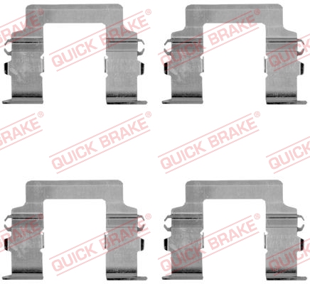 Комплектующие, колодки дискового тормоза   109-1161   QUICK BRAKE