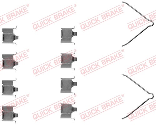 Комплектующие, колодки дискового тормоза   109-1166   QUICK BRAKE