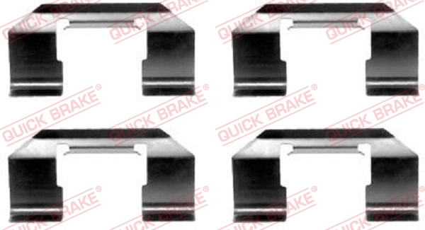 Комплектующие, колодки дискового тормоза   109-1174   QUICK BRAKE