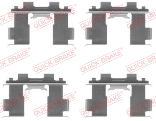 Комплектующие, колодки дискового тормоза   109-1205   QUICK BRAKE