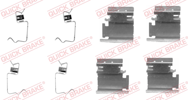 Комплектующие, колодки дискового тормоза   109-1218   QUICK BRAKE