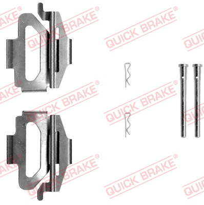 Комплектующие, колодки дискового тормоза   109-1225   QUICK BRAKE
