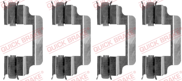 Комплектующие, колодки дискового тормоза   109-1231   QUICK BRAKE