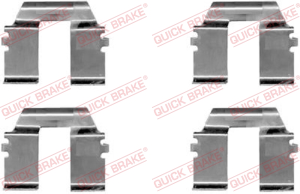 Комплектующие, колодки дискового тормоза   109-1232   QUICK BRAKE