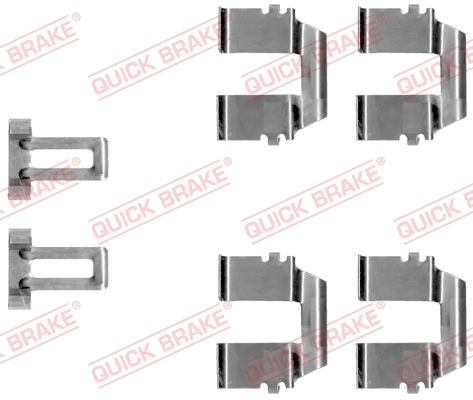 Комплектующие, колодки дискового тормоза   109-1233   QUICK BRAKE