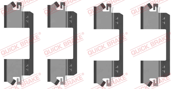 Комплектующие, колодки дискового тормоза   109-1234   QUICK BRAKE