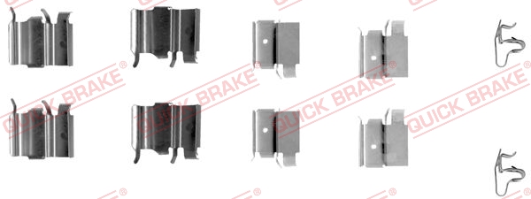 Комплектующие, колодки дискового тормоза   109-1240   QUICK BRAKE