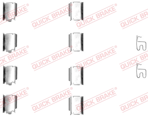 Комплектующие, колодки дискового тормоза   109-1246   QUICK BRAKE