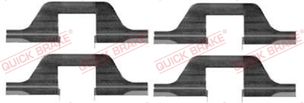 Комплектующие, колодки дискового тормоза   109-1263   QUICK BRAKE