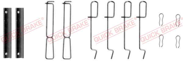 Комплект приладдя, накладка дискового гальма   109-1265   QUICK BRAKE