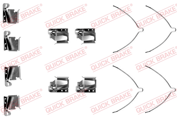 Комплект приладдя, накладка дискового гальма   109-1269   QUICK BRAKE