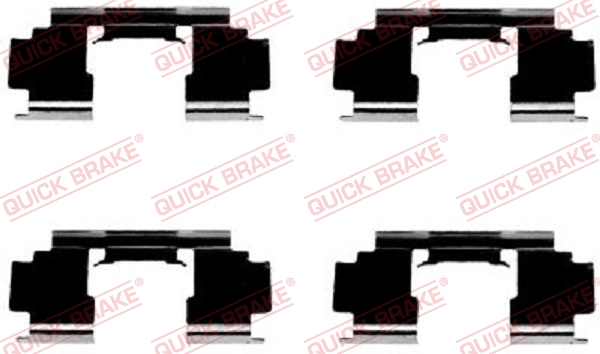 Комплектующие, колодки дискового тормоза   109-1276   QUICK BRAKE