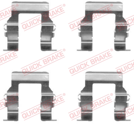 Комплект приладдя, накладка дискового гальма   109-1279   QUICK BRAKE