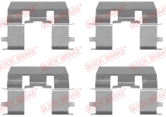 Комплектующие, колодки дискового тормоза   109-1281   QUICK BRAKE