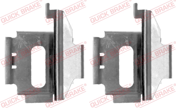 Комплектующие, колодки дискового тормоза   109-1282   QUICK BRAKE