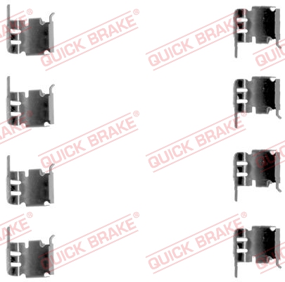 Комплект приладдя, накладка дискового гальма   109-1286   QUICK BRAKE