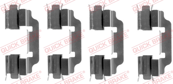 Комплектующие, колодки дискового тормоза   109-1601   QUICK BRAKE