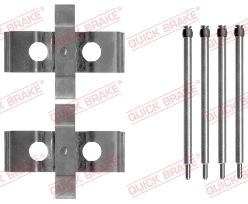 Комплект приладдя, накладка дискового гальма   109-1611   QUICK BRAKE