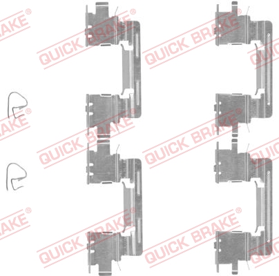 Комплектующие, колодки дискового тормоза   109-1613   QUICK BRAKE