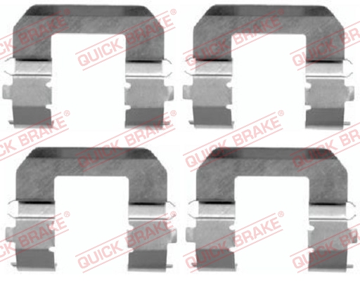 Комплектующие, колодки дискового тормоза   109-1617   QUICK BRAKE