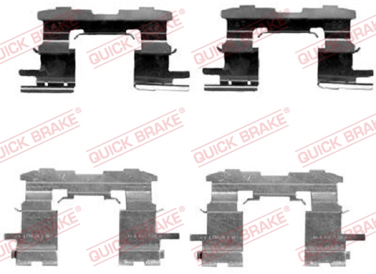 Комплектующие, колодки дискового тормоза   109-1631   QUICK BRAKE