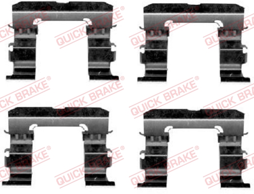 Комплектующие, колодки дискового тормоза   109-1632   QUICK BRAKE