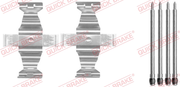 Комплектующие, колодки дискового тормоза   109-1643   QUICK BRAKE