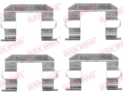 Комплектующие, колодки дискового тормоза   109-1645   QUICK BRAKE