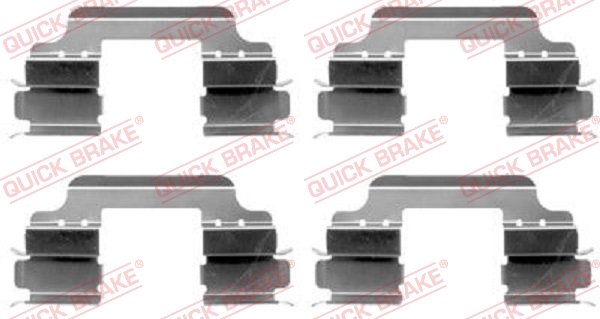 Комплектующие, колодки дискового тормоза   109-1648   QUICK BRAKE