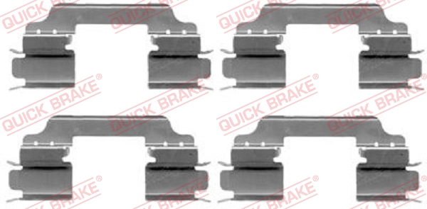 Комплектующие, колодки дискового тормоза   109-1649   QUICK BRAKE