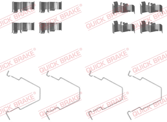 Комплектующие, колодки дискового тормоза   109-1652   QUICK BRAKE