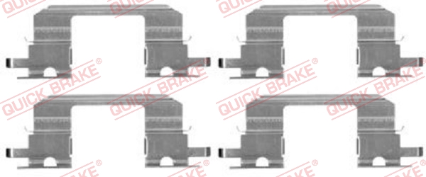 Комплектующие, колодки дискового тормоза   109-1672   QUICK BRAKE