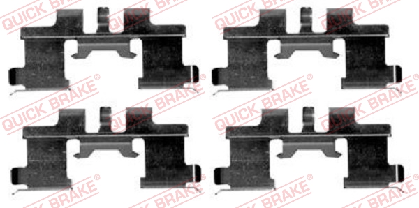 Комплектующие, колодки дискового тормоза   109-1677   QUICK BRAKE