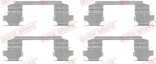 Комплектующие, колодки дискового тормоза   109-1686   QUICK BRAKE