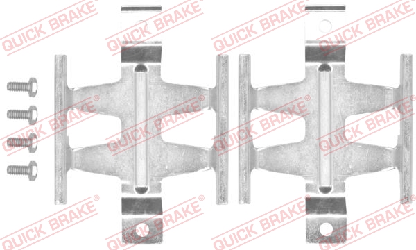 Комплект приладдя, накладка дискового гальма   109-1687   QUICK BRAKE