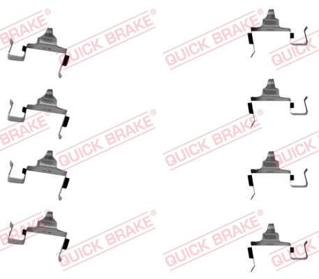 Комплектующие, колодки дискового тормоза   109-1697   QUICK BRAKE