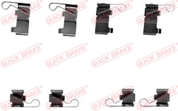 Комплектующие, колодки дискового тормоза   109-1699   QUICK BRAKE