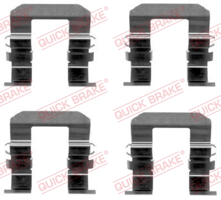 Комплектующие, колодки дискового тормоза   109-1704   QUICK BRAKE