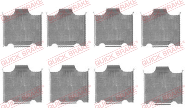 Комплектующие, колодки дискового тормоза   109-1718   QUICK BRAKE
