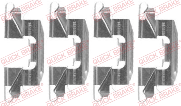 Комплектующие, колодки дискового тормоза   109-1720   QUICK BRAKE
