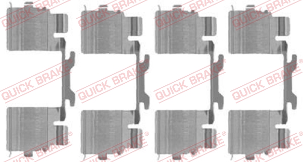 Комплектующие, колодки дискового тормоза   109-1725   QUICK BRAKE