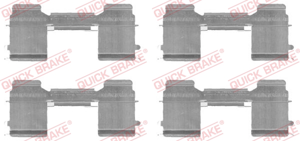 Комплектующие, колодки дискового тормоза   109-1726   QUICK BRAKE