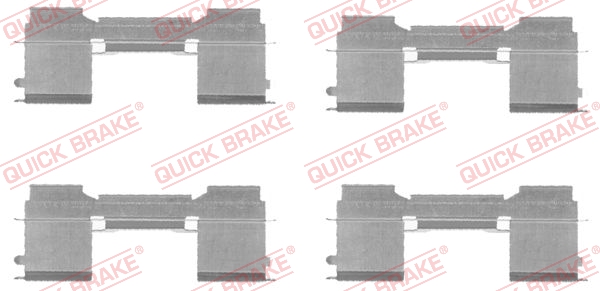 Комплектующие, колодки дискового тормоза   109-1729   QUICK BRAKE