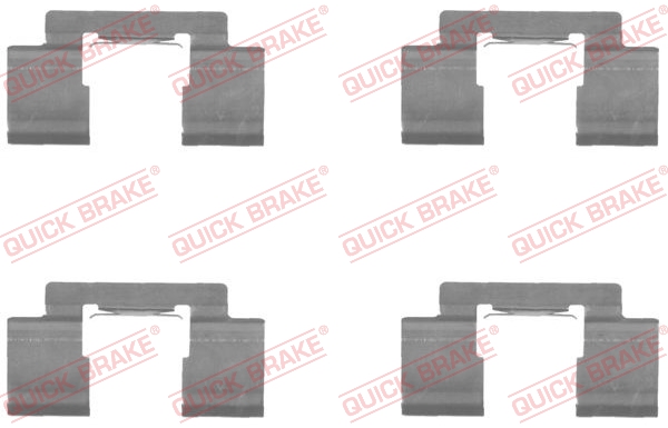 Комплектующие, колодки дискового тормоза   109-1732   QUICK BRAKE