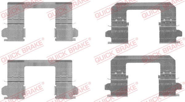 Комплектующие, колодки дискового тормоза   109-1736   QUICK BRAKE