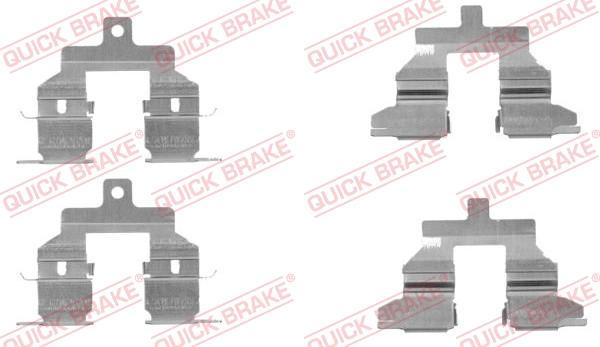 Комплект приладдя, накладка дискового гальма   109-1737   QUICK BRAKE