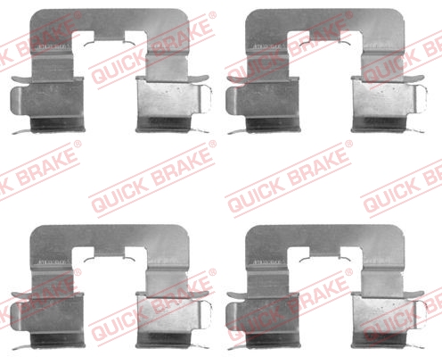 Комплект приладдя, накладка дискового гальма   109-1741   QUICK BRAKE
