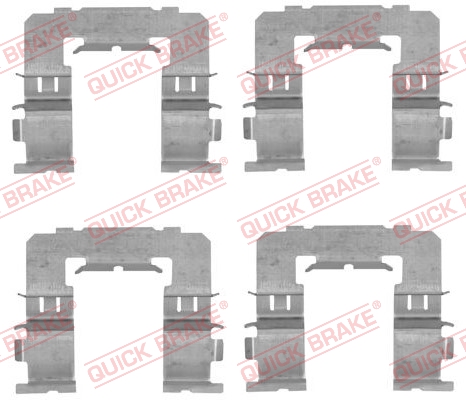 Комплектующие, колодки дискового тормоза   109-1742   QUICK BRAKE