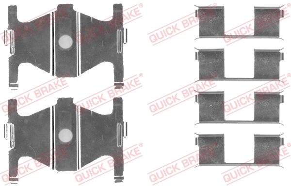 Комплектующие, колодки дискового тормоза   109-1754   QUICK BRAKE