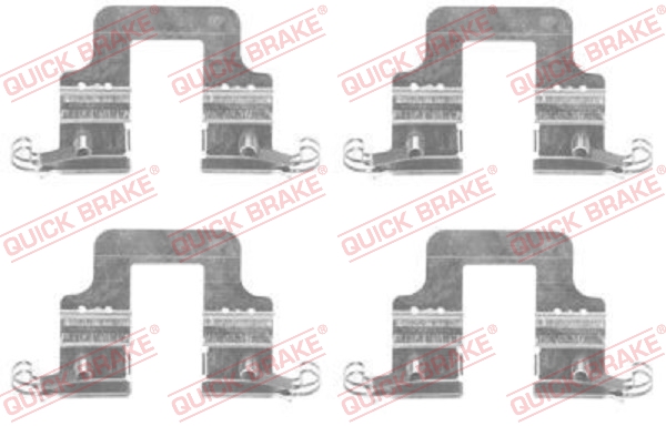 Комплектующие, колодки дискового тормоза   109-1766   QUICK BRAKE
